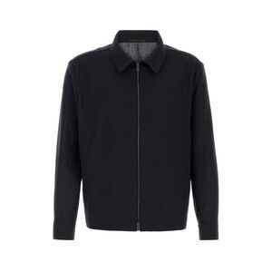 Boss Men Navy Blue Wool Shirt